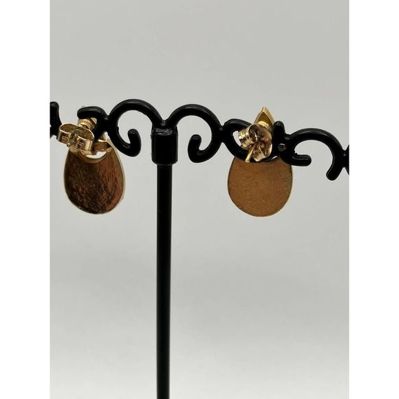 Red Doorknocker Enamel Earrings! - Picture 7 of 11